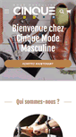 Mobile Screenshot of cinque.ca