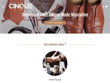 Tablet Screenshot of cinque.ca